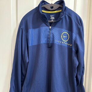 Nike LIVESTRONG Blue 1/4 Zip Pullover | Size Large